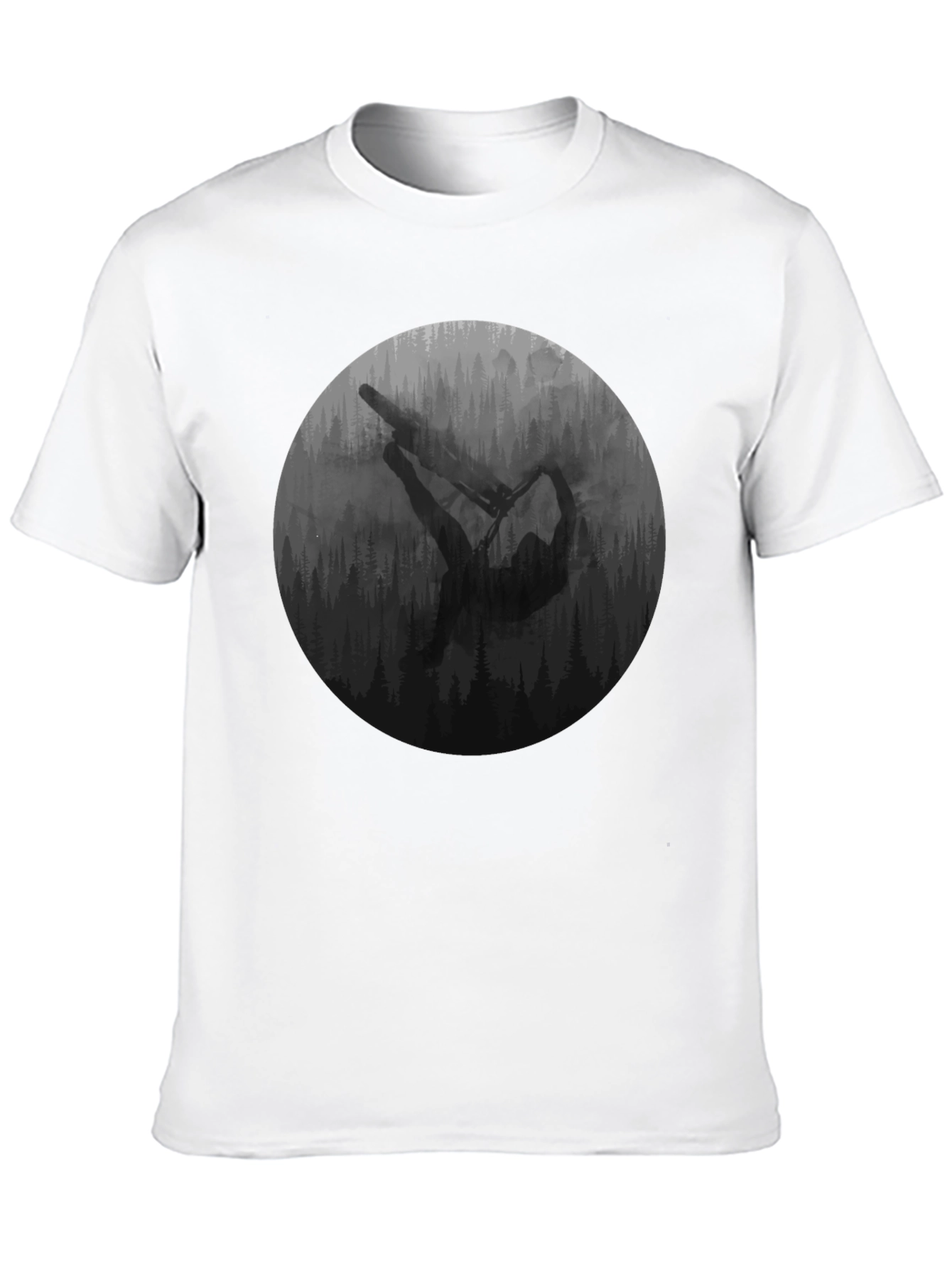 Mountain Biker Graphic Tee - Black