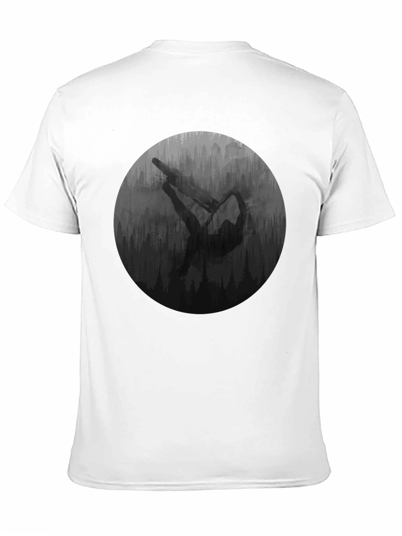 Mountain Biker Graphic Tee - Black