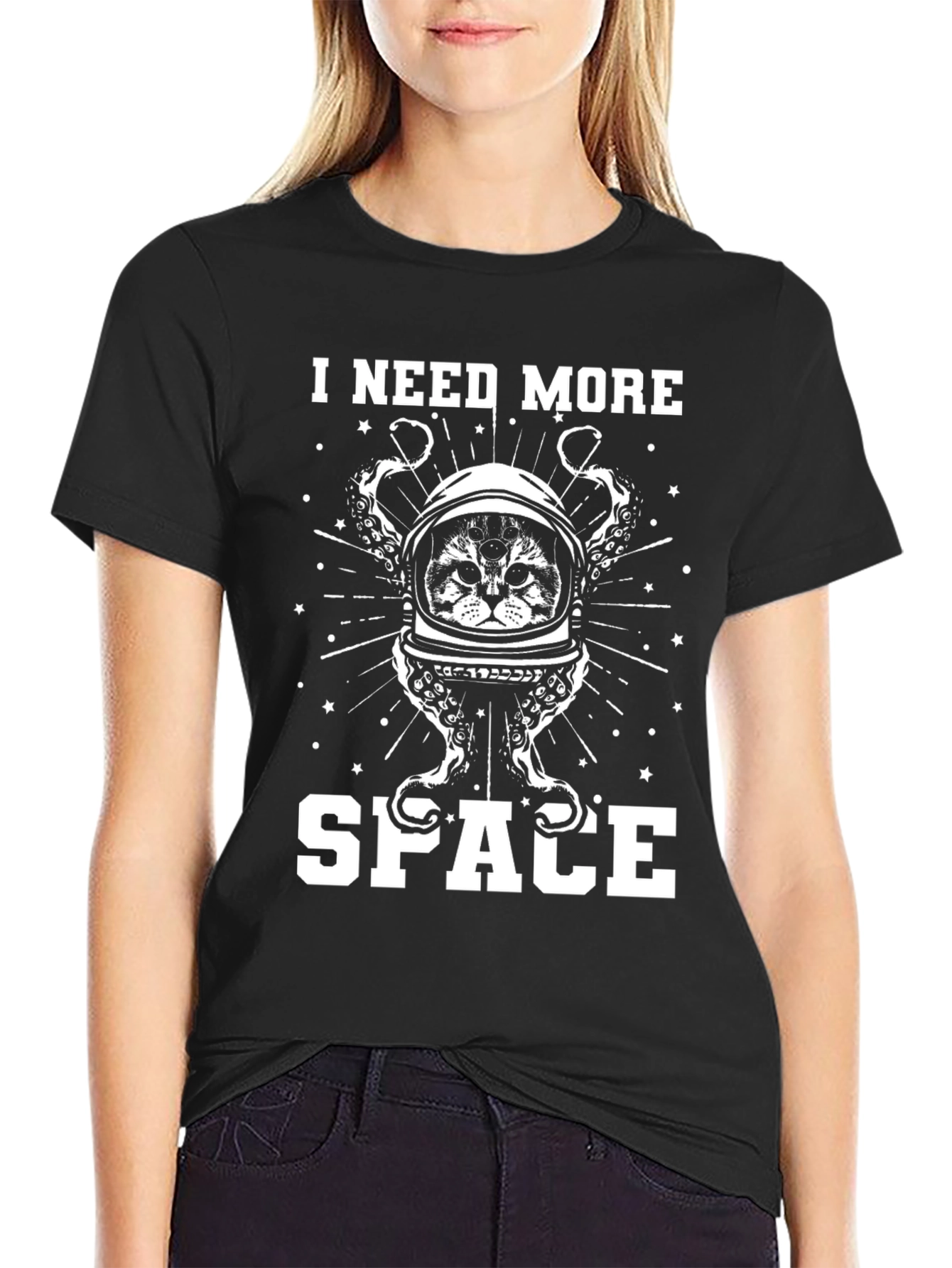 I Need More Space Cat Astronaut T-Shirt