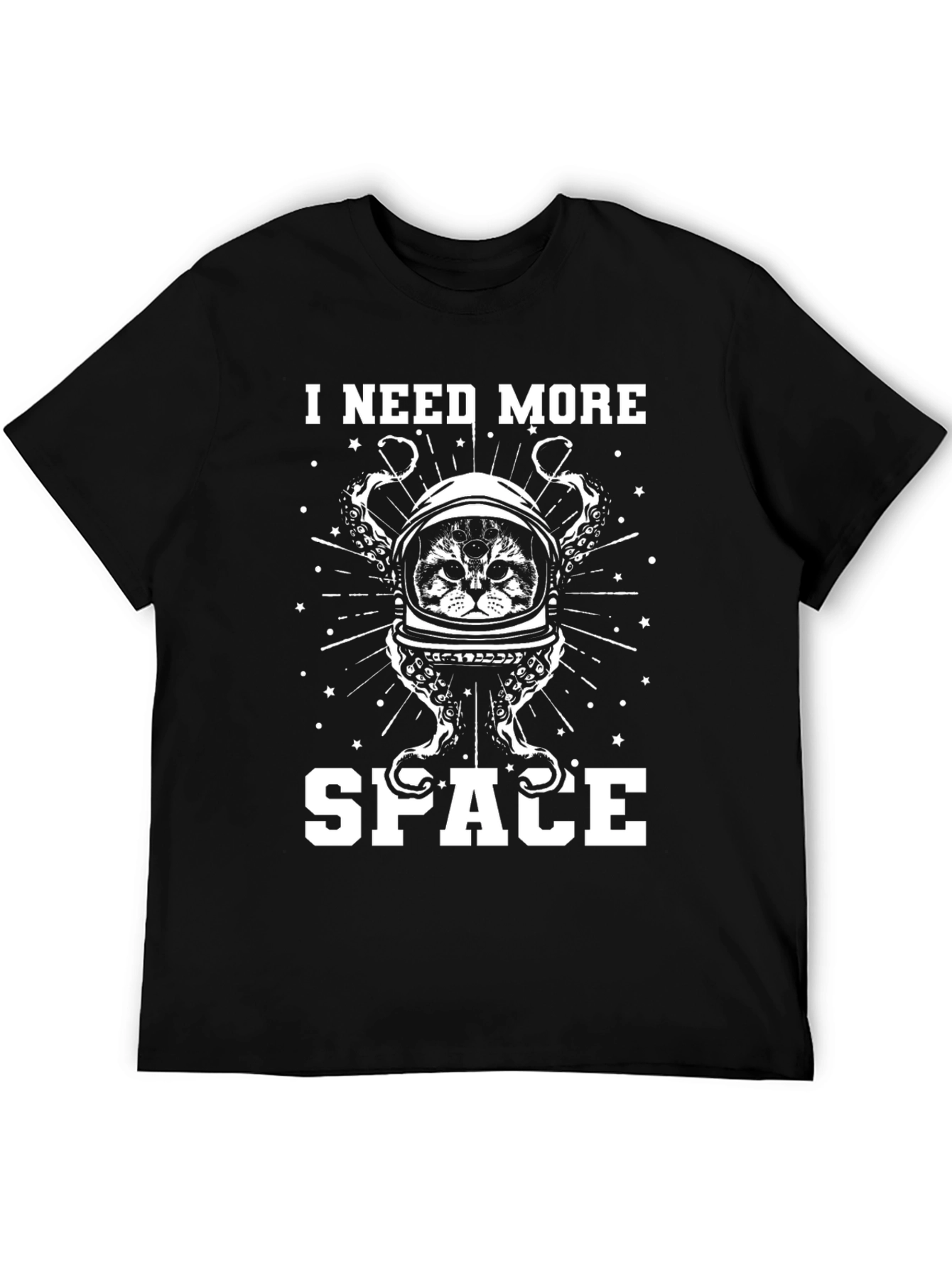 I Need More Space Cat Astronaut T-Shirt