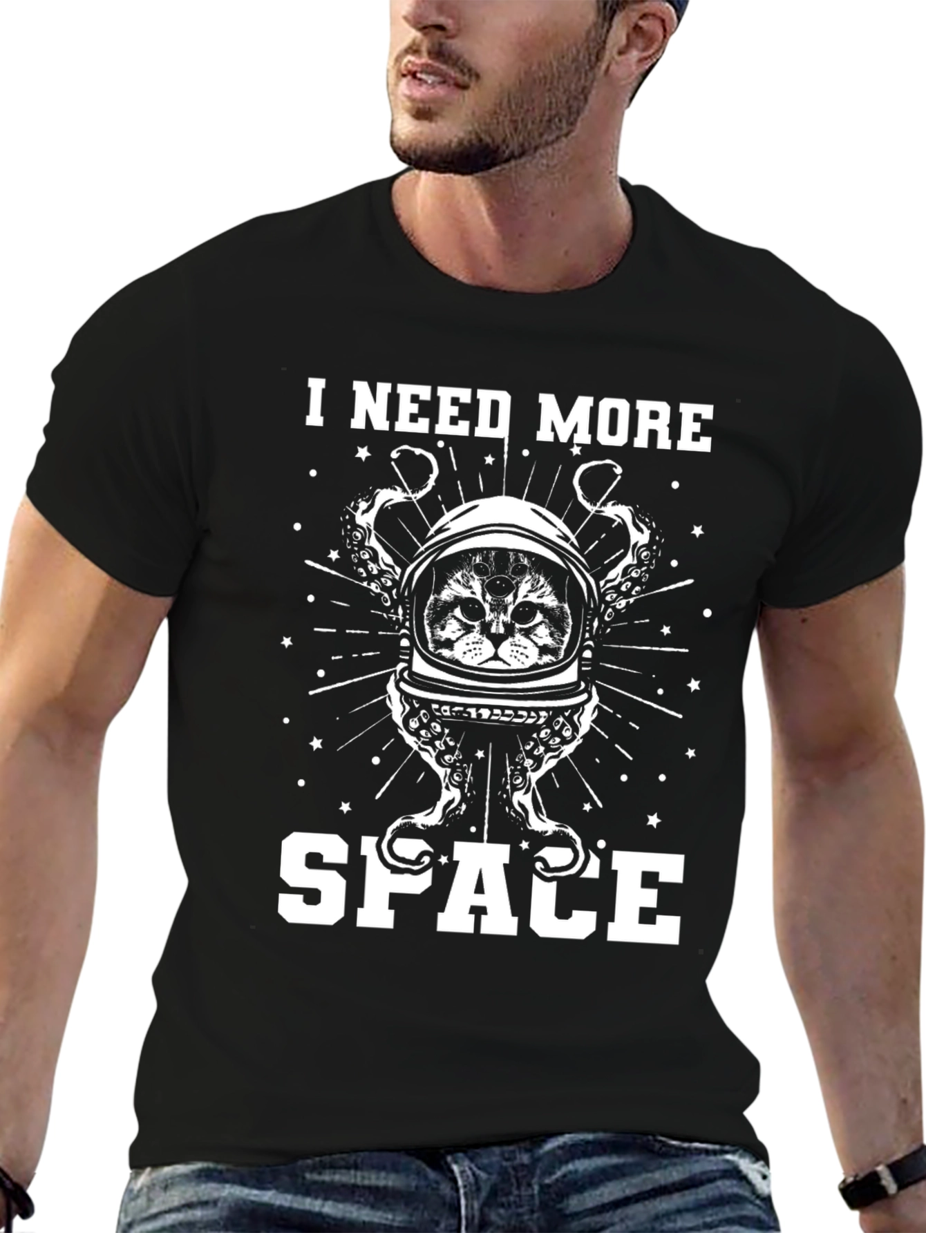 I Need More Space Cat Astronaut T-Shirt