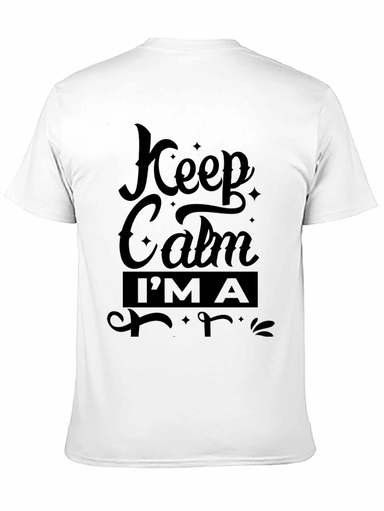 Keep Calm T-Shirt - Mens Black Tee