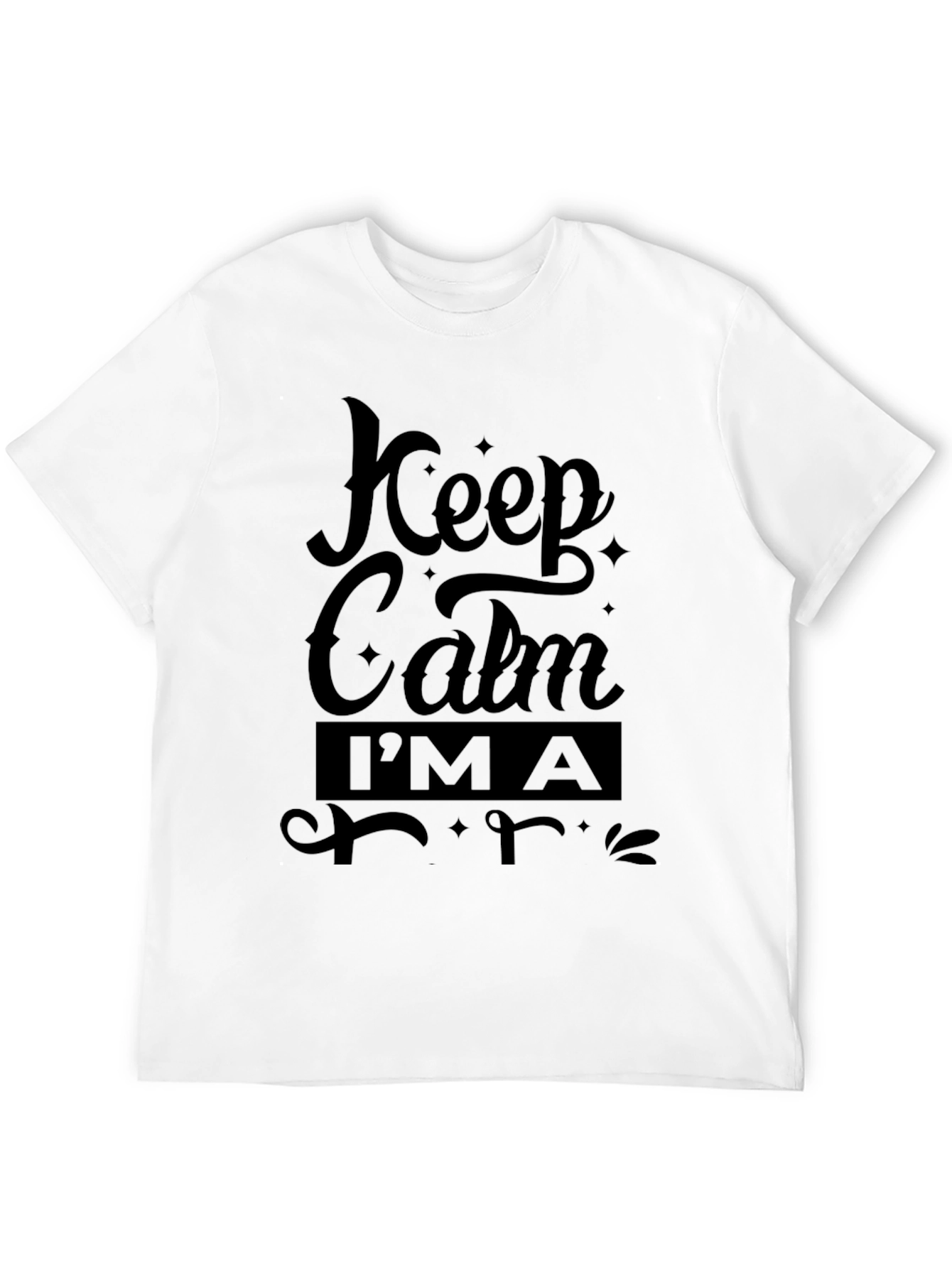 Keep Calm T-Shirt - Mens Black Tee