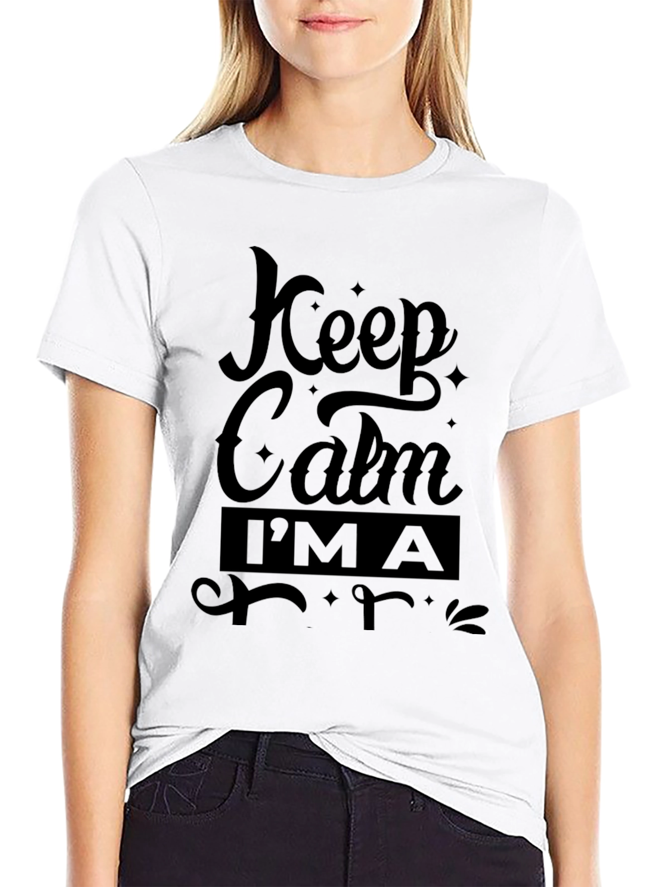 Keep Calm T-Shirt - Mens Black Tee