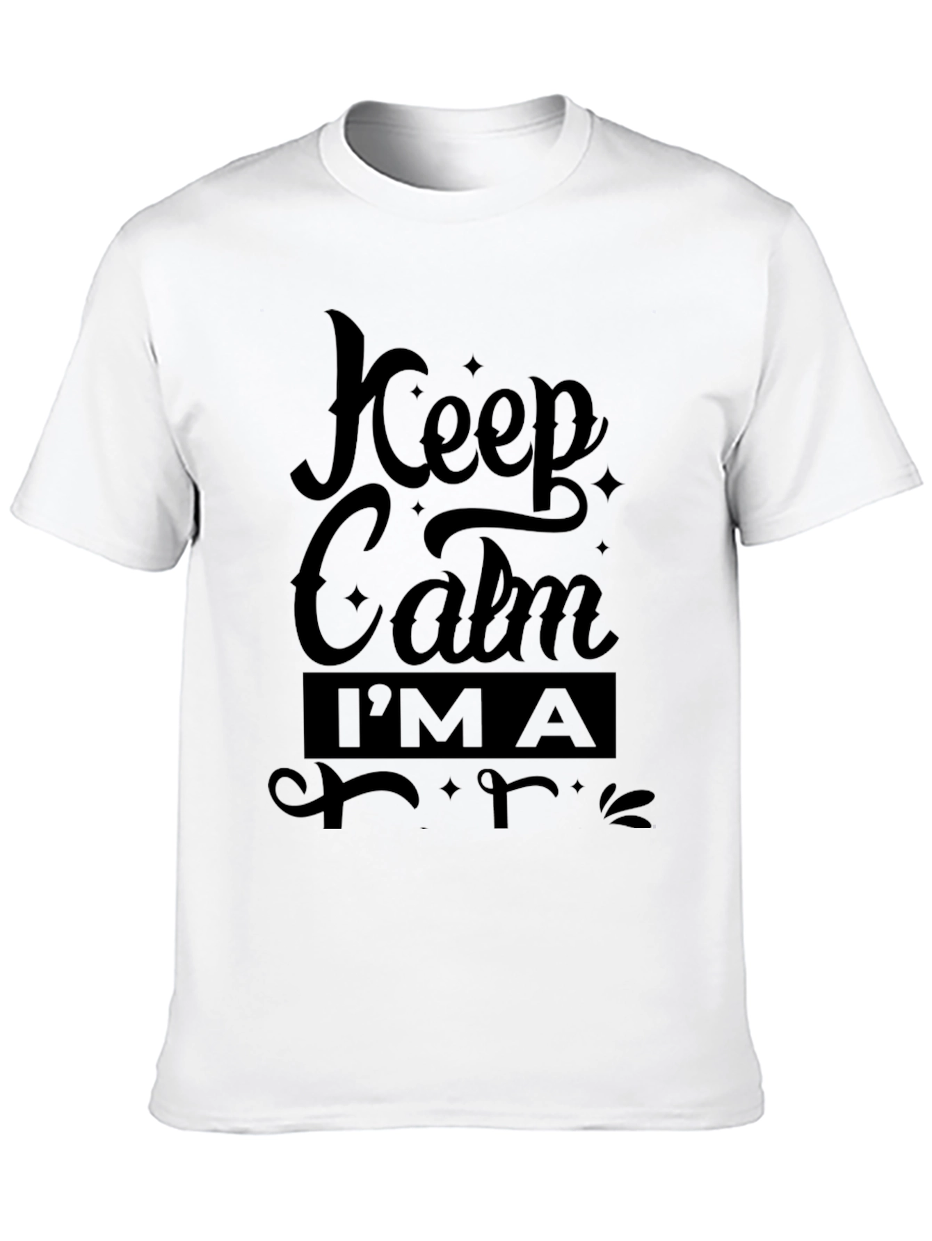 Keep Calm T-Shirt - Mens Black Tee