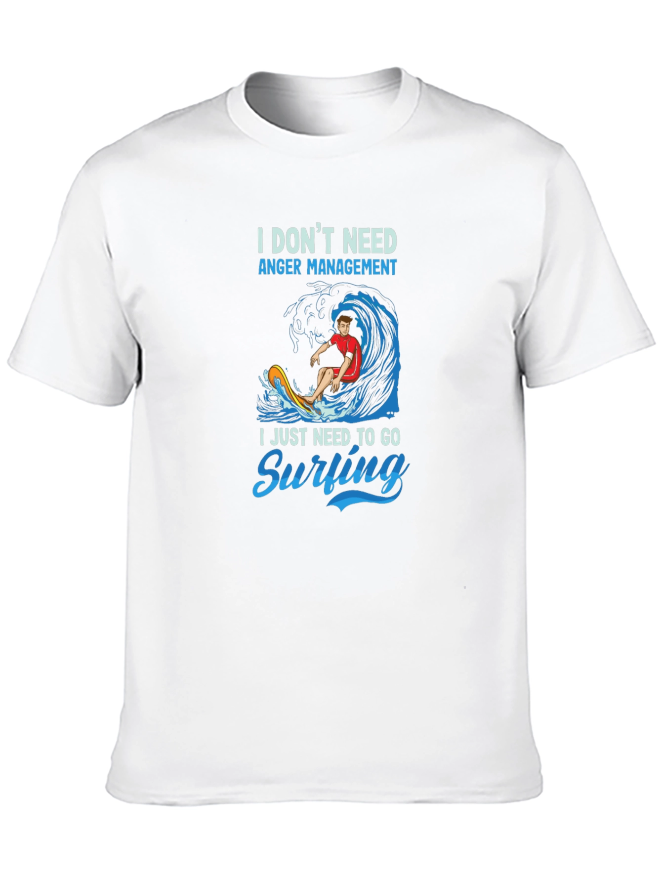 Surfing Graphic T-Shirt - Anger Management Alternative