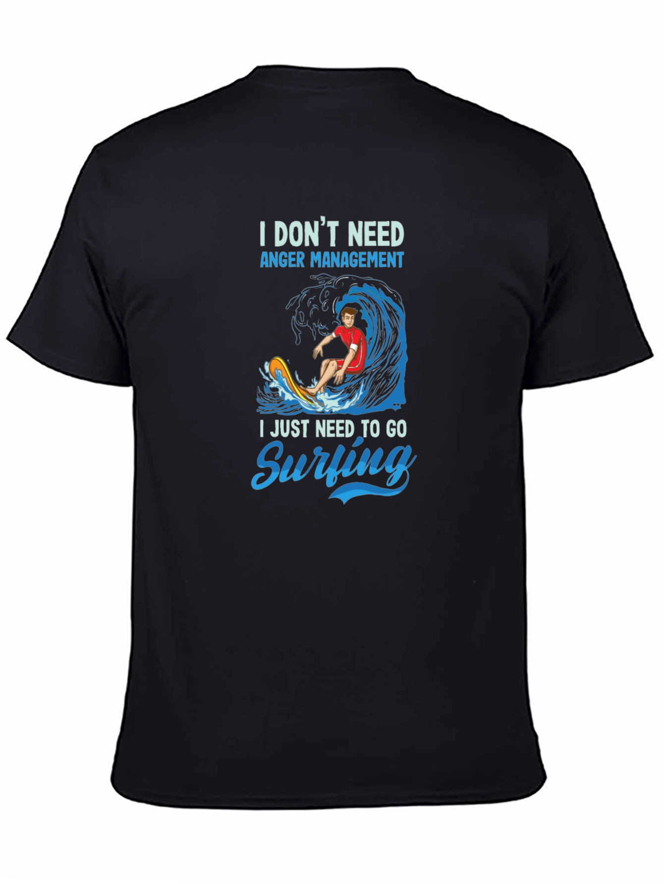 Surfing Graphic T-Shirt - Anger Management Alternative