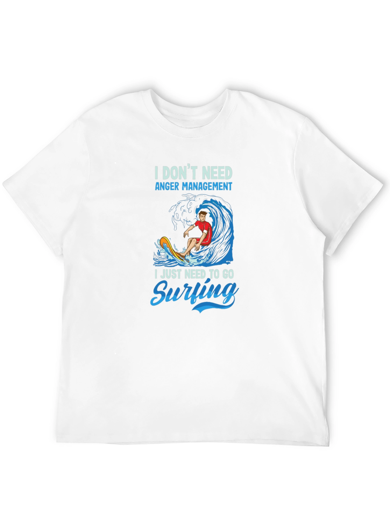 Surfing Graphic T-Shirt - Anger Management Alternative
