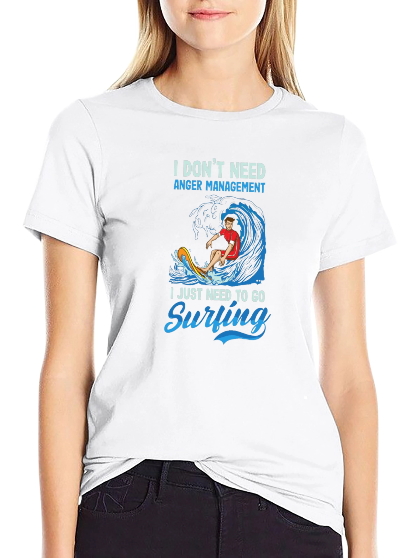 Surfing Graphic T-Shirt - Anger Management Alternative