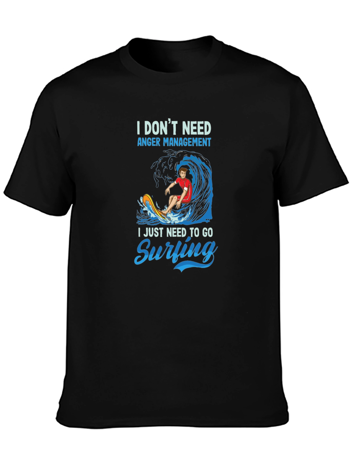 Surfing Graphic T-Shirt - Anger Management Alternative