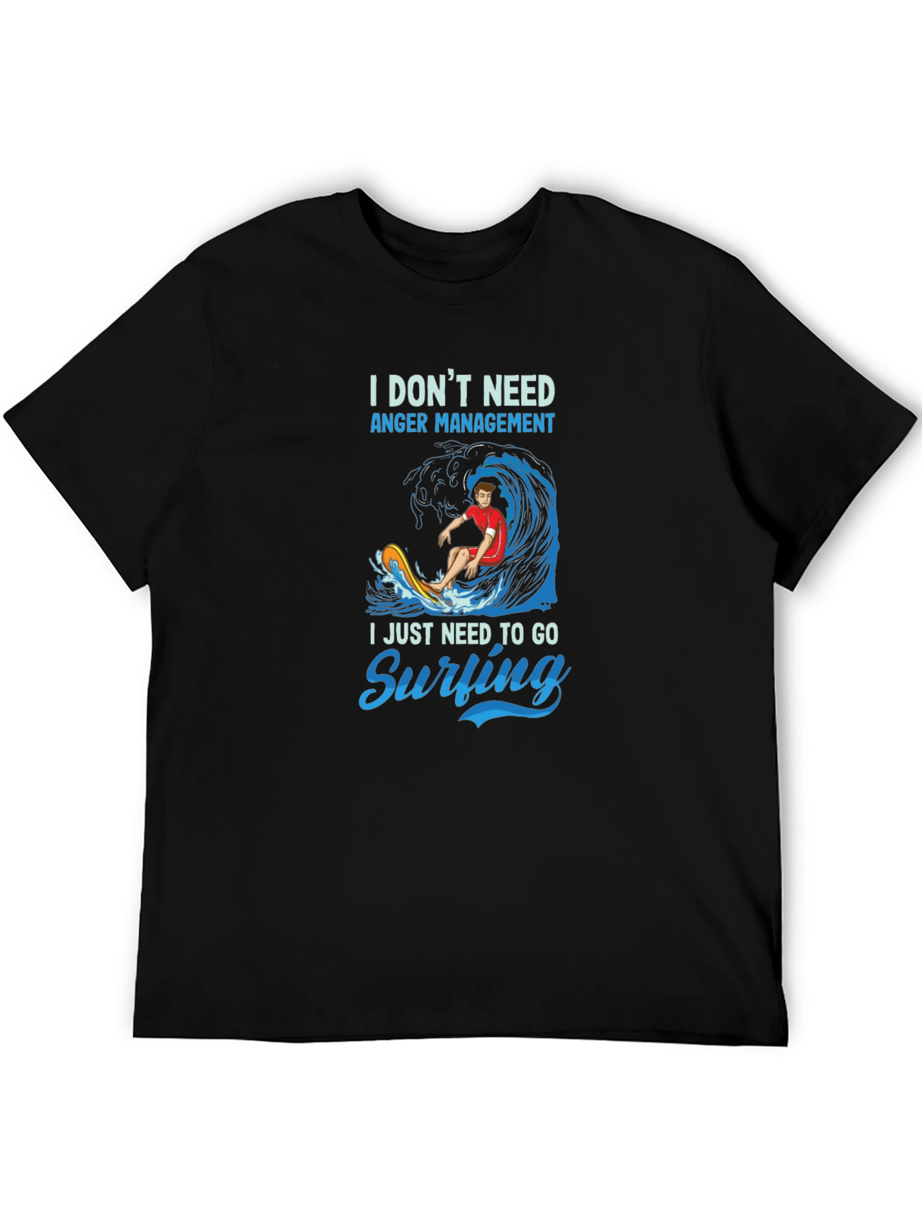 Surfing Graphic T-Shirt - Anger Management Alternative
