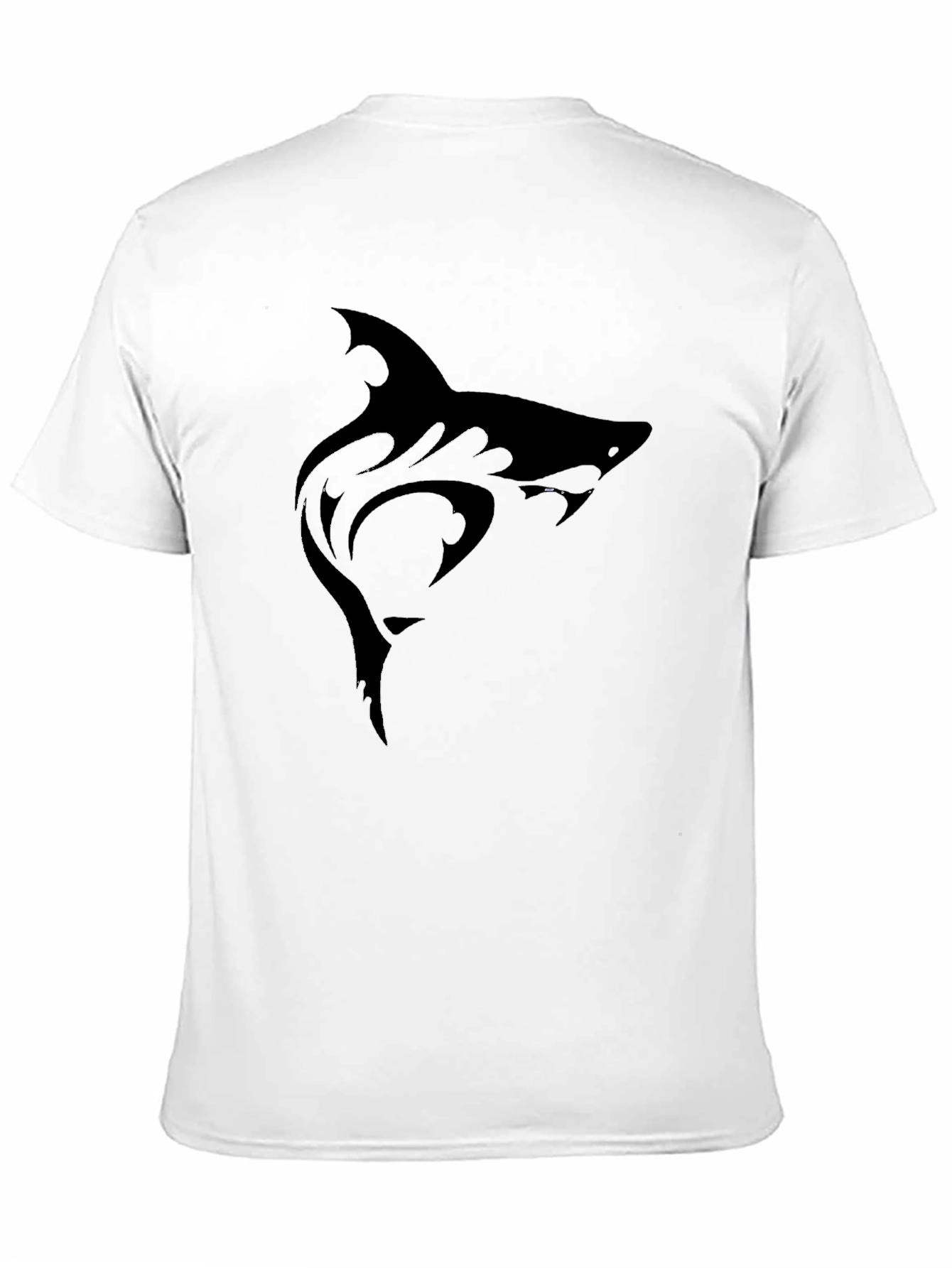 Mens Black Shark Graphic Tee
