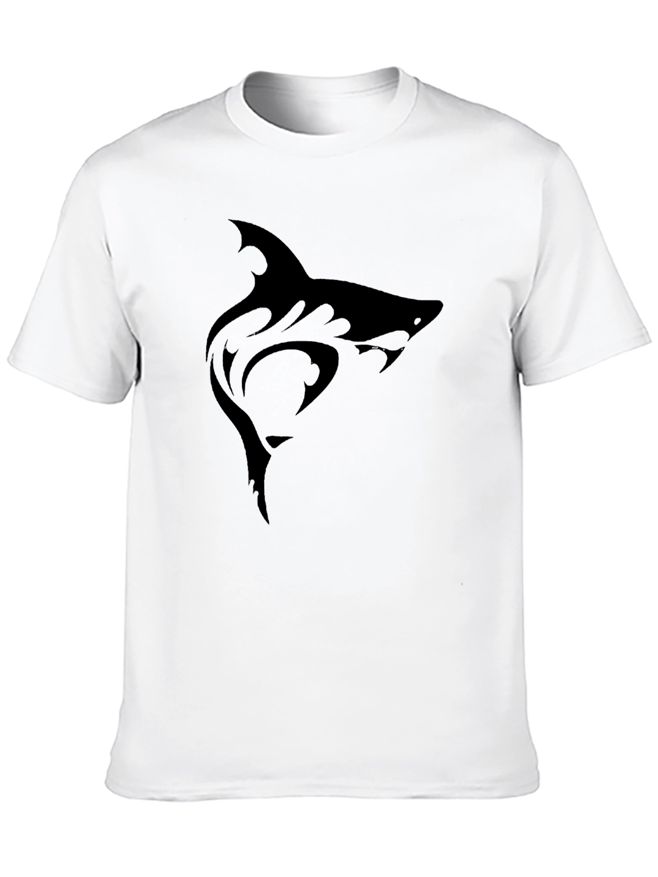 Mens Black Shark Graphic Tee