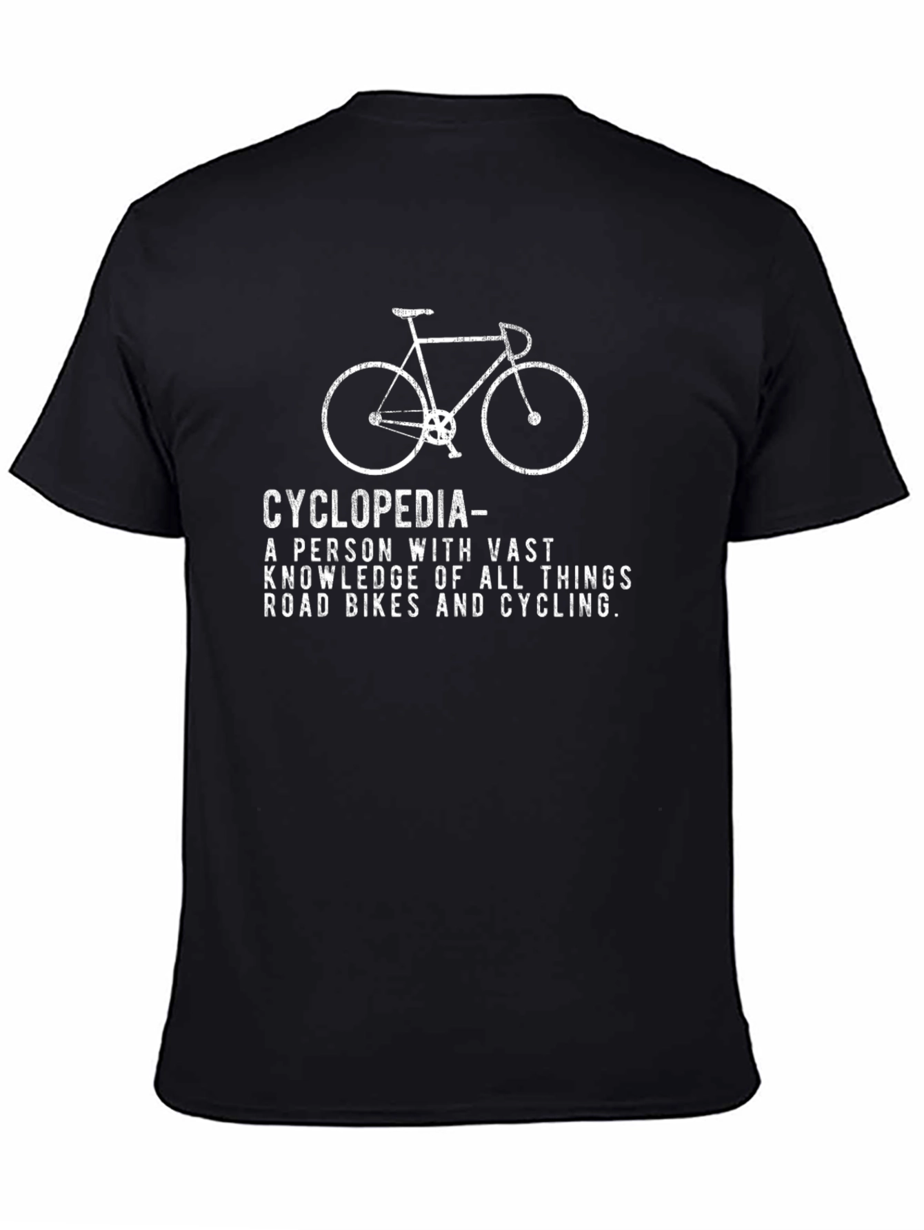 Cyclopedia Road Bike T-Shirt - Cycling Enthusiast Gift
