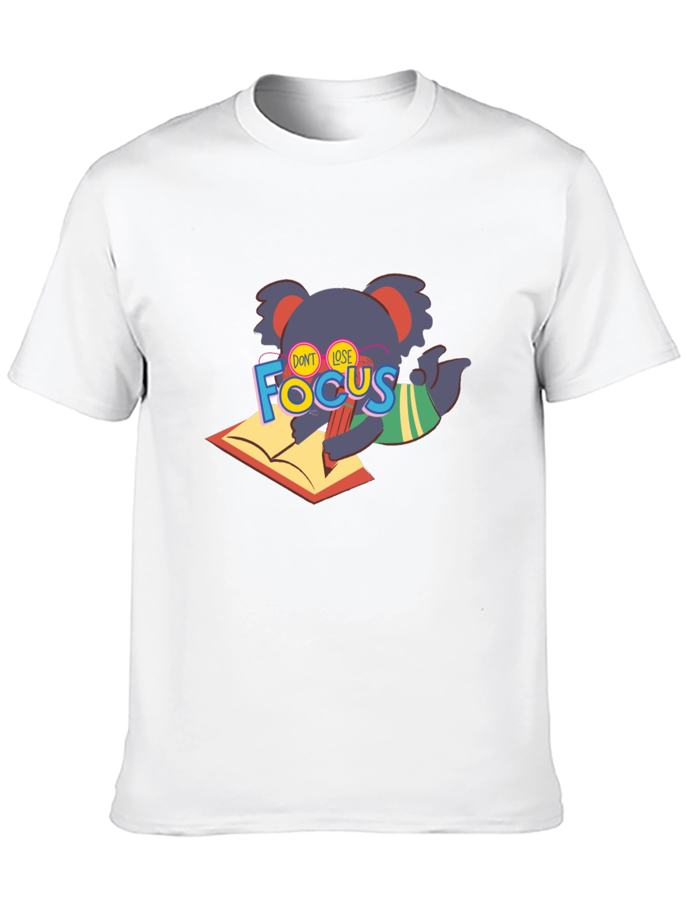 Dont Lose Focus Koala T-Shirt - Black