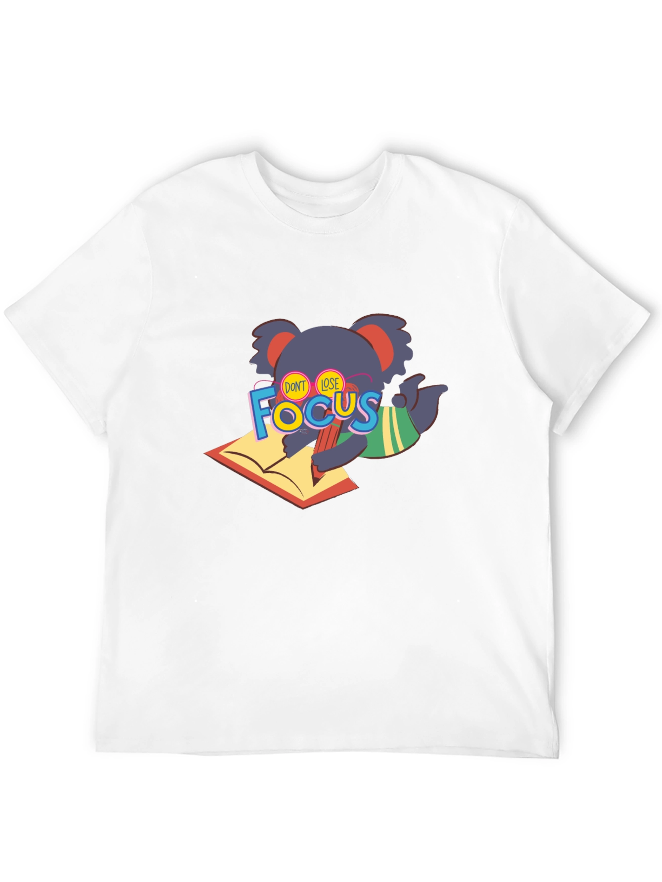 Dont Lose Focus Koala T-Shirt - Black