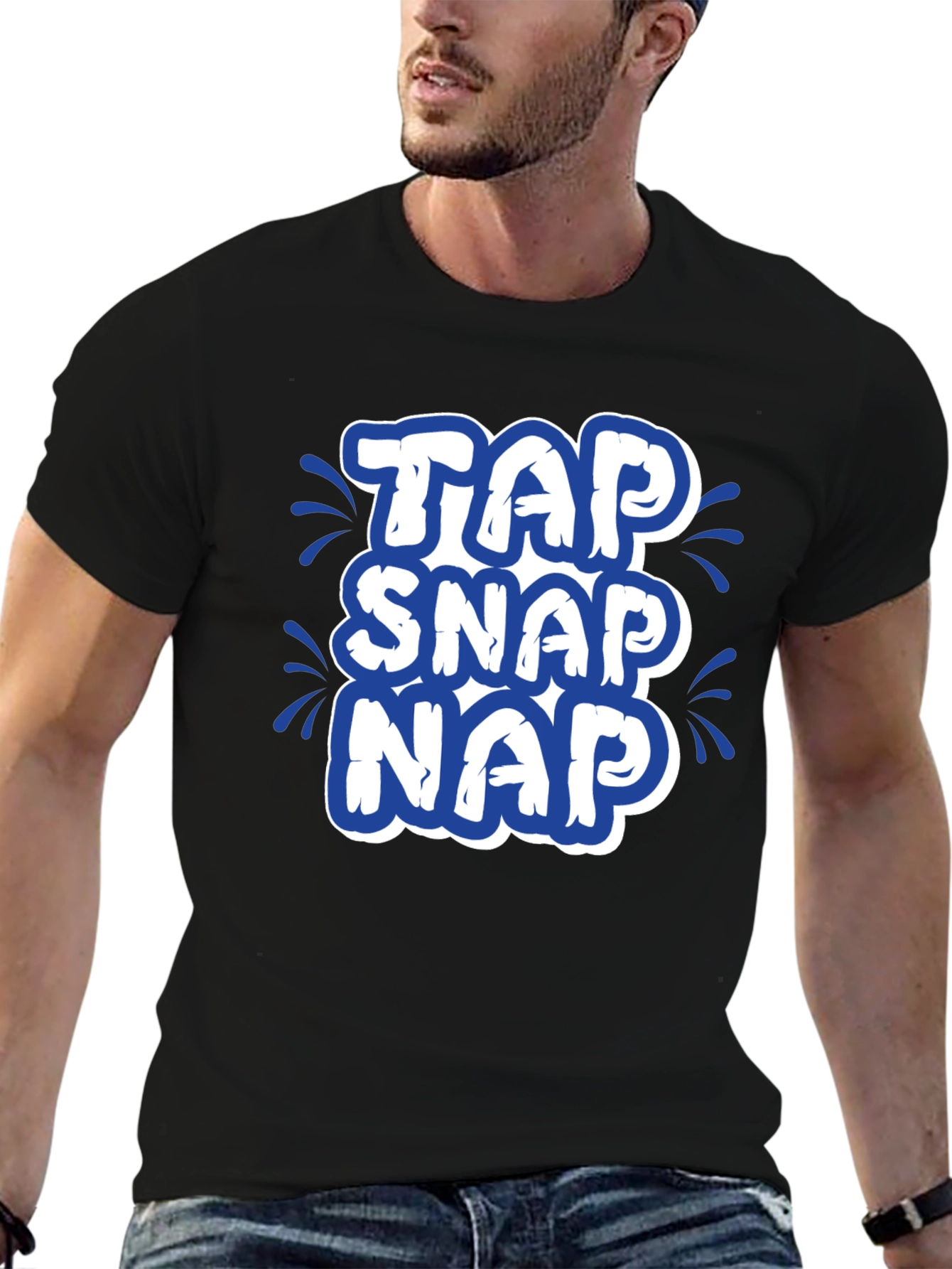 Tap Snap Nap Funny Graphic Tee