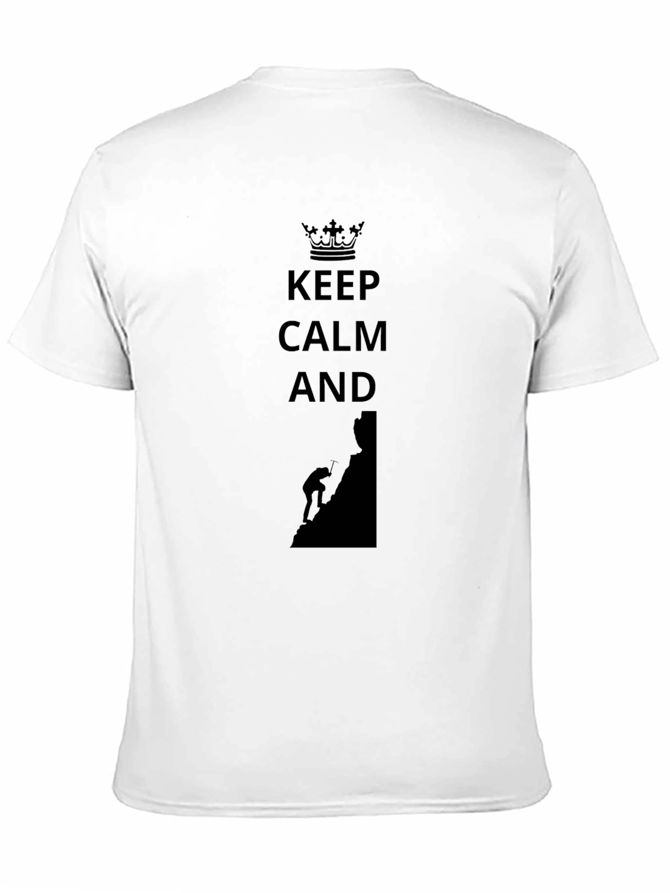 Keep Calm and Climb On Black T-Shirt