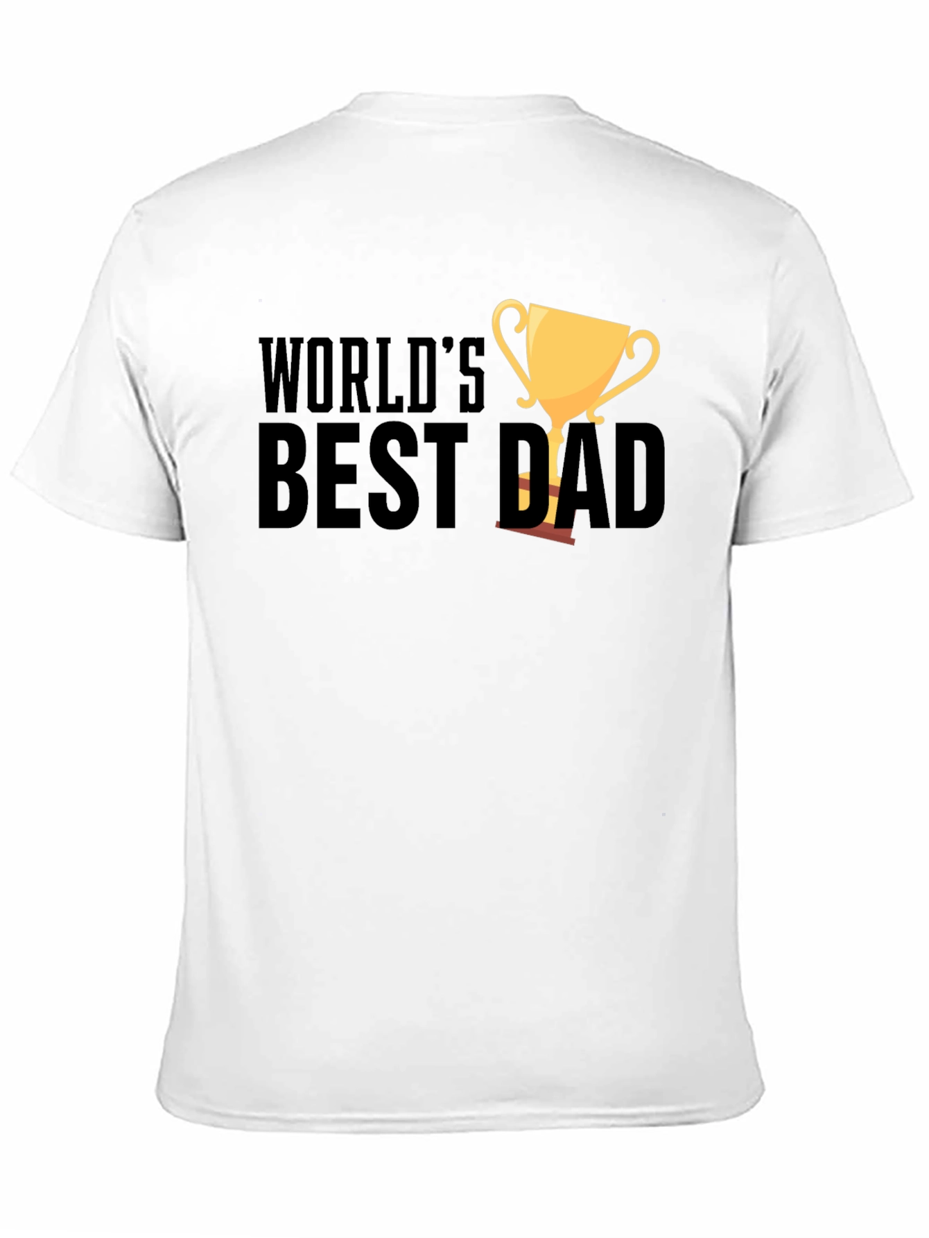 Worlds Best Dad Black T-Shirt Fathers Day