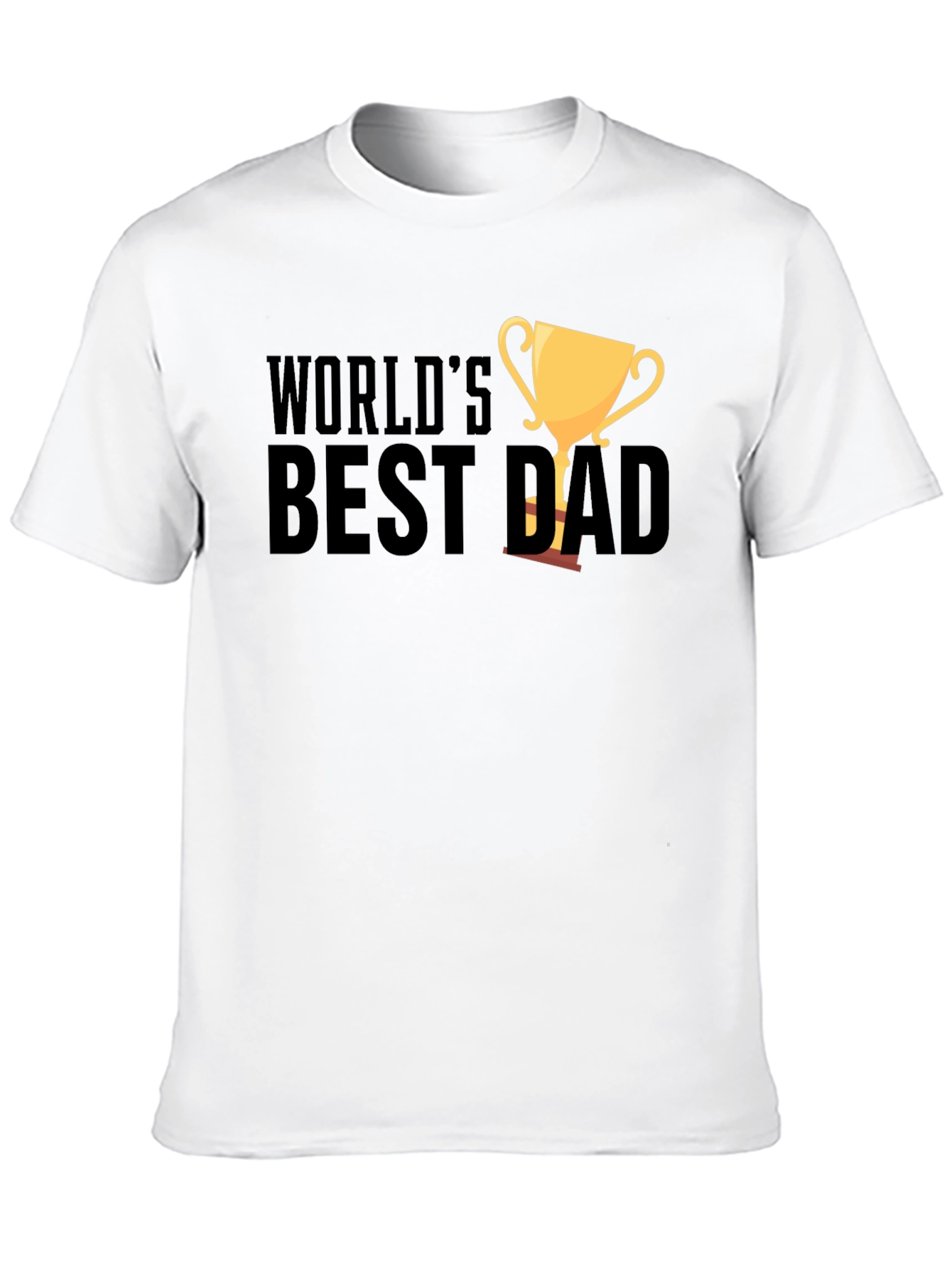 Worlds Best Dad Black T-Shirt Fathers Day