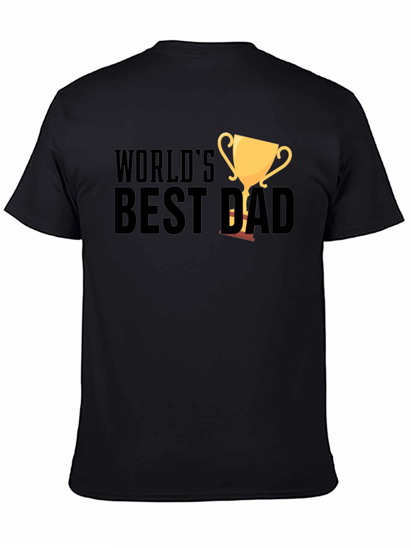 Worlds Best Dad Black T-Shirt Fathers Day