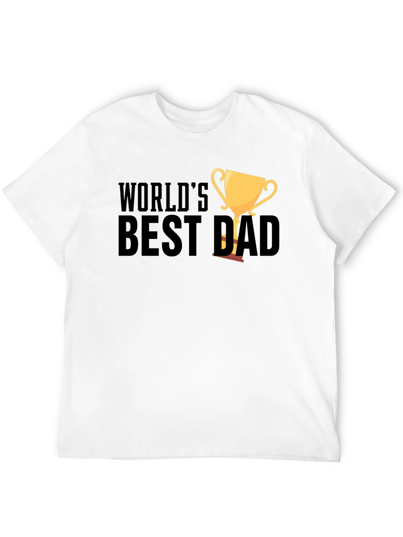 Worlds Best Dad Black T-Shirt Fathers Day