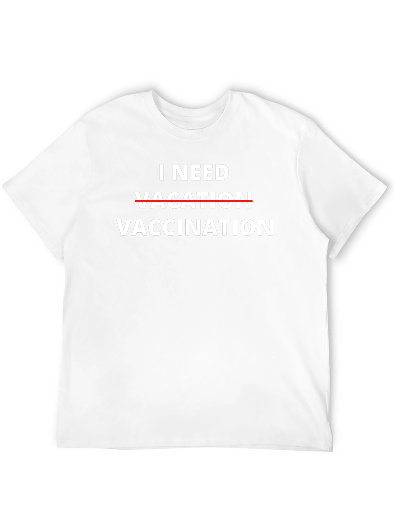 I Need Vaccination Black Tee Funny Sarcastic Graphic T-Shirt