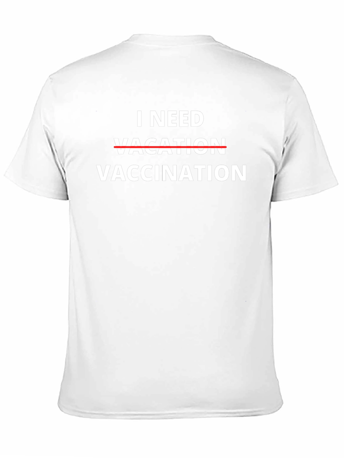 I Need Vaccination Black Tee Funny Sarcastic Graphic T-Shirt