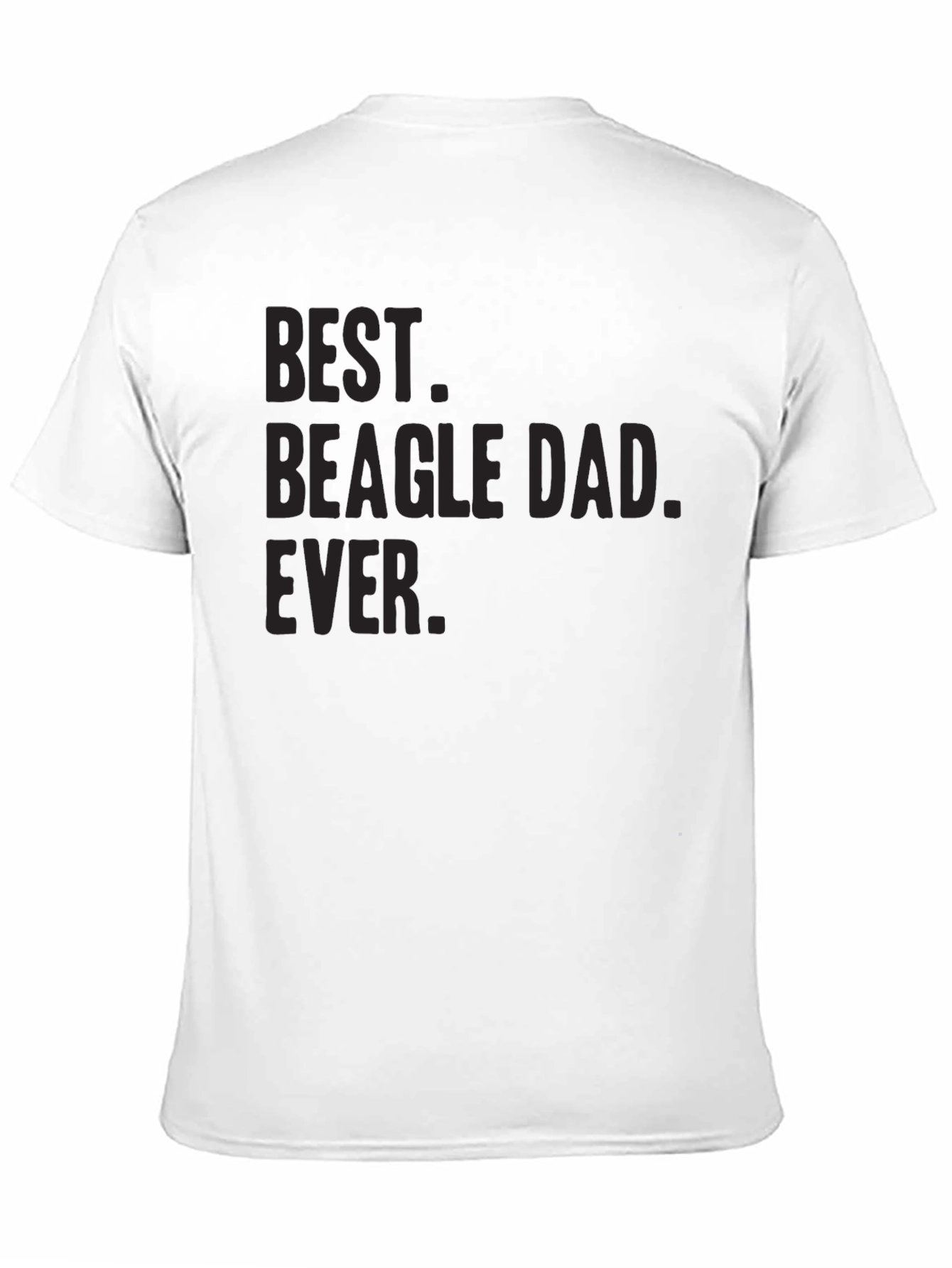 Best Beagle Dad Ever T-Shirt - Black Casual Fit