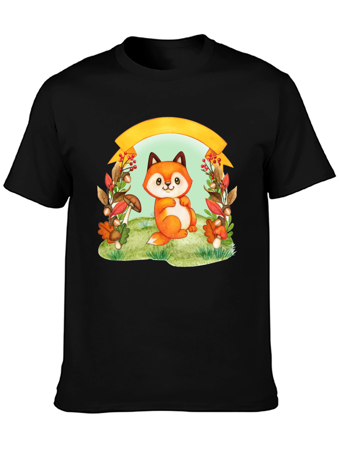 Cute Fox in Autumn T-Shirt