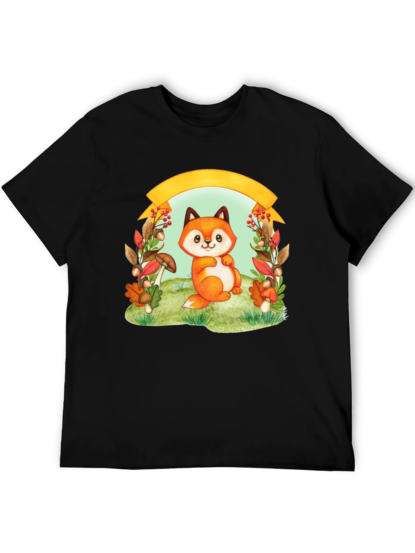 Cute Fox in Autumn T-Shirt