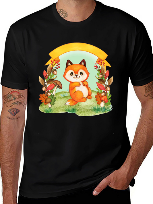 Cute Fox in Autumn T-Shirt
