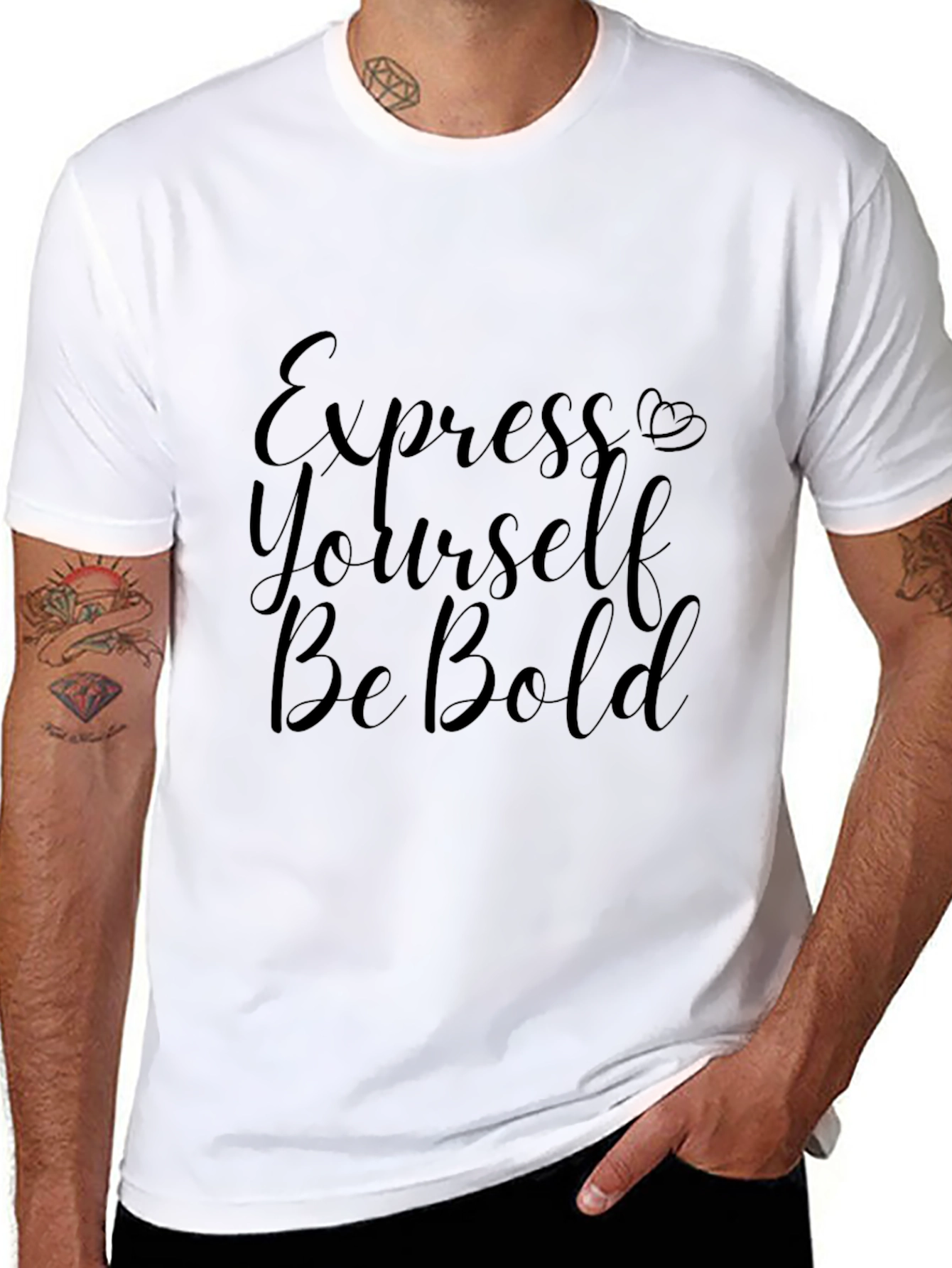 Express Yourself Be Bold - Black T-shirt