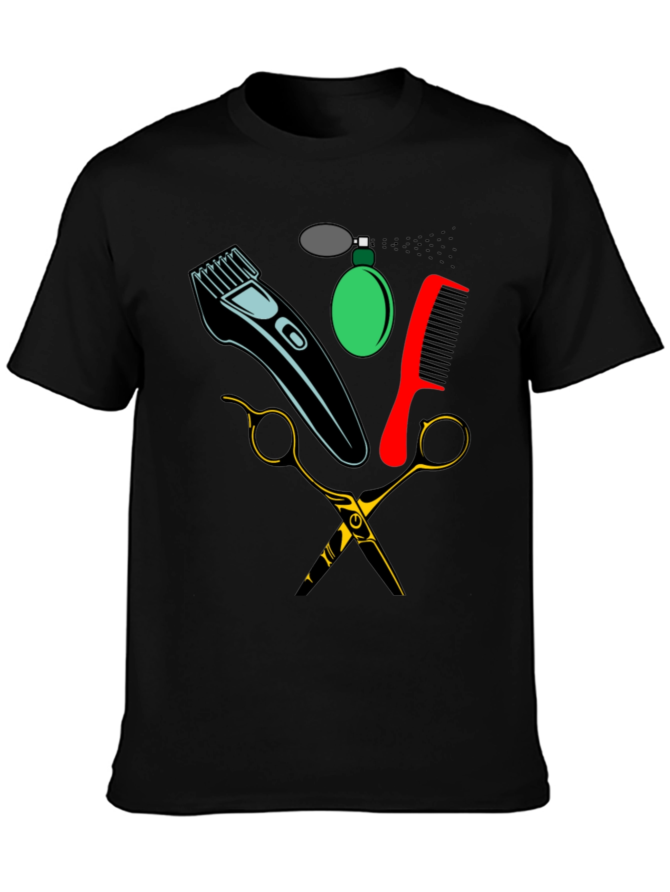 Barber Tools Graphic Tee - Black