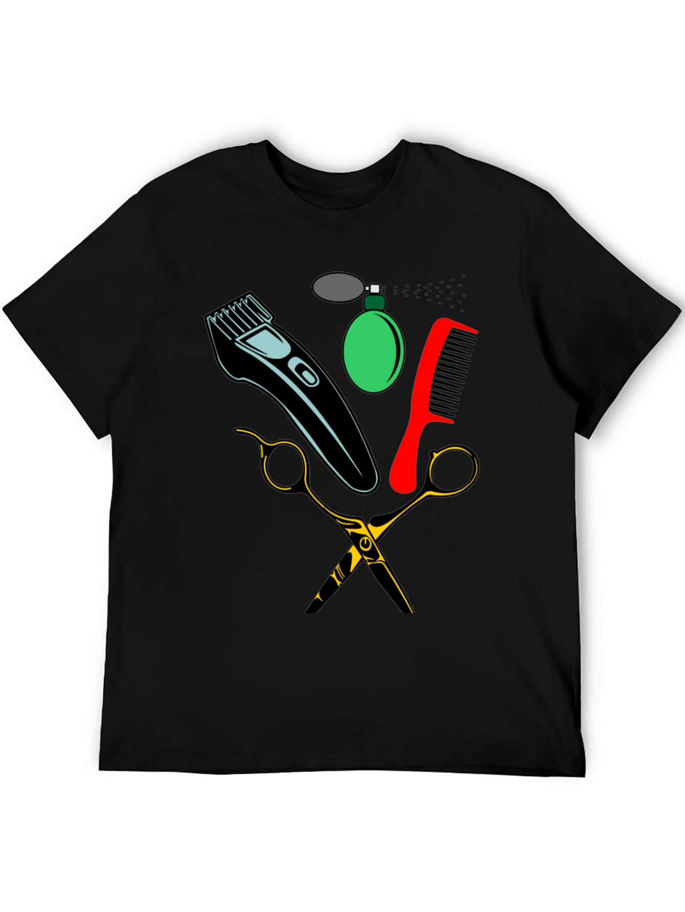 Barber Tools Graphic Tee - Black