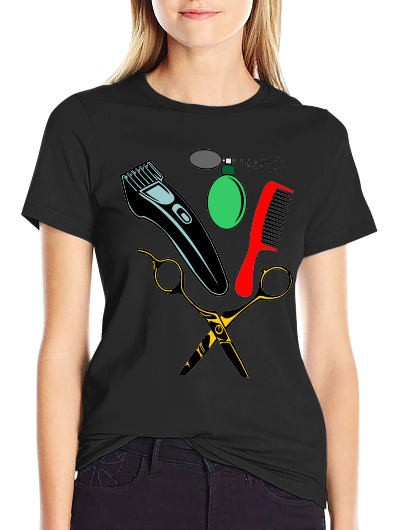 Barber Tools Graphic Tee - Black