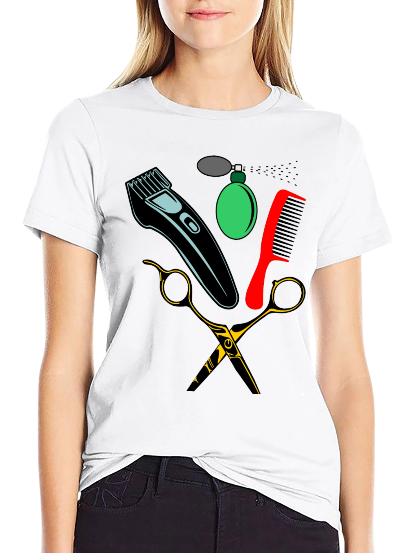 Barber Tools Graphic Tee - Black