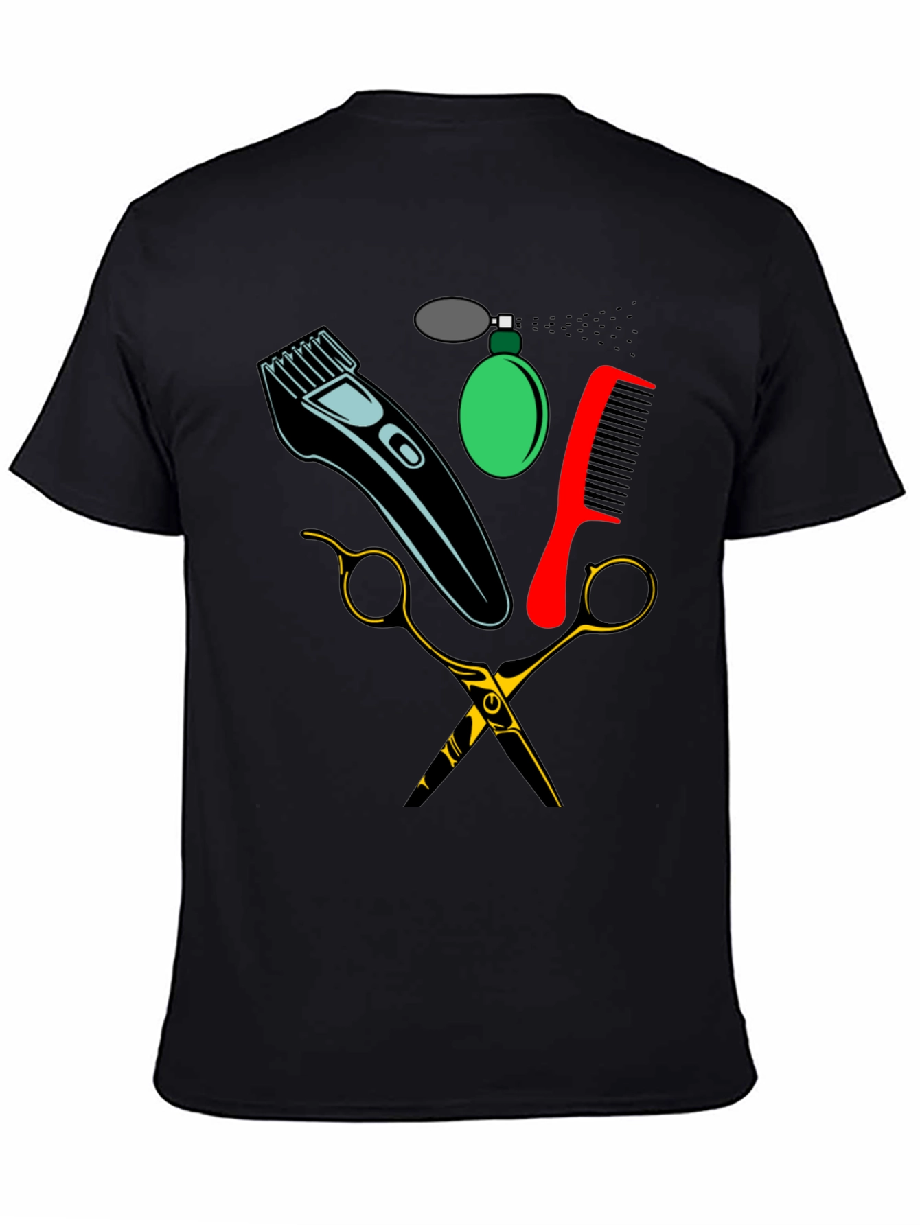 Barber Tools Graphic Tee - Black