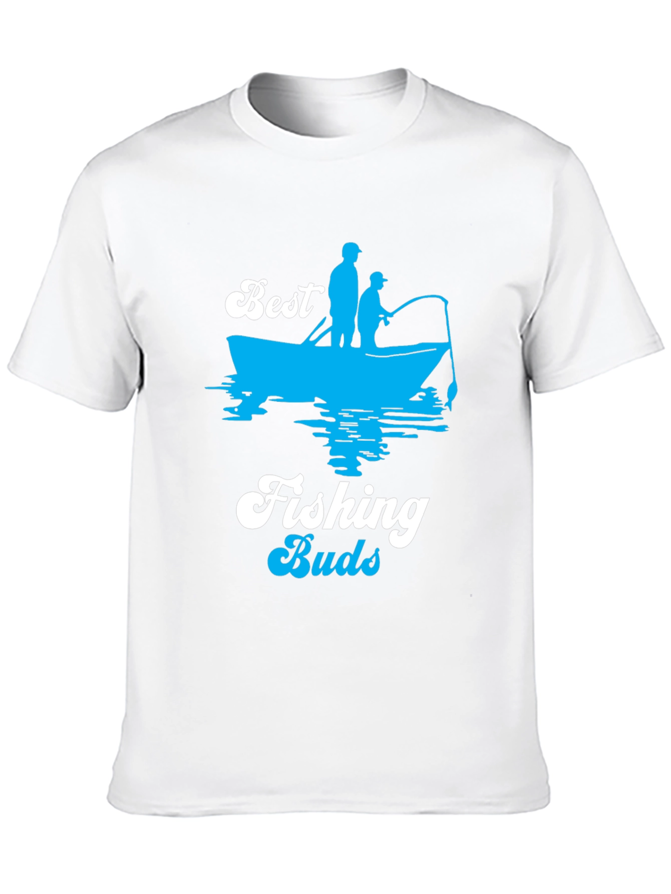 Best Fishing Buds Black Graphic T-Shirt