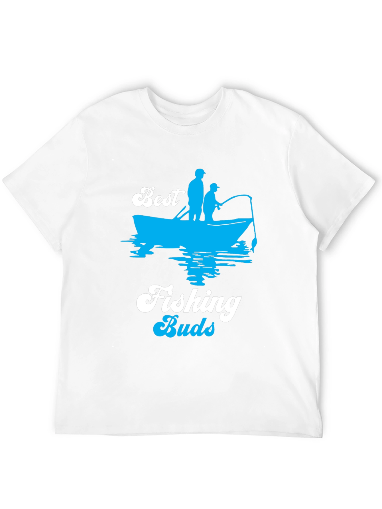 Best Fishing Buds Black Graphic T-Shirt