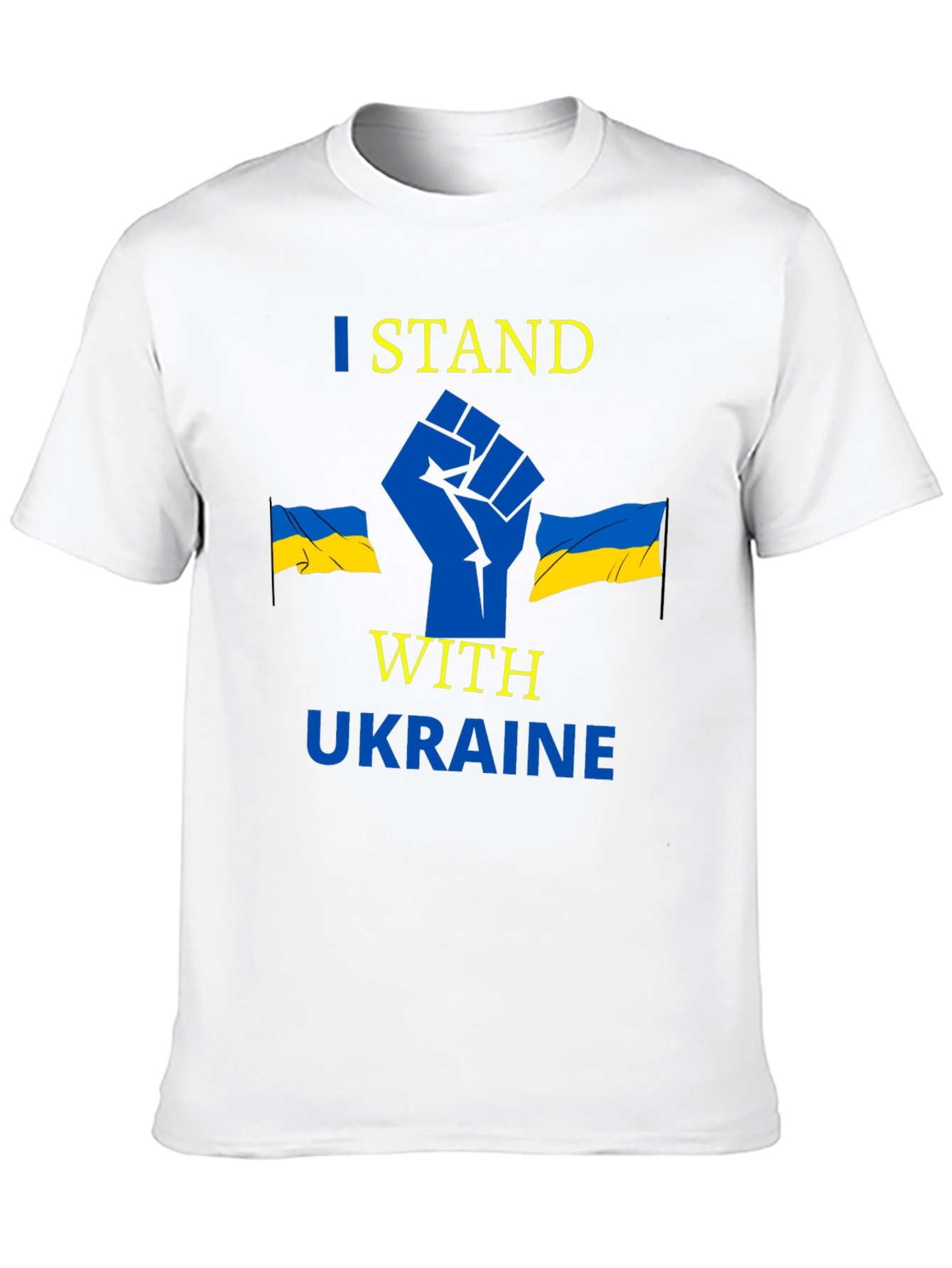 I Stand With Ukraine Black Graphic Tee