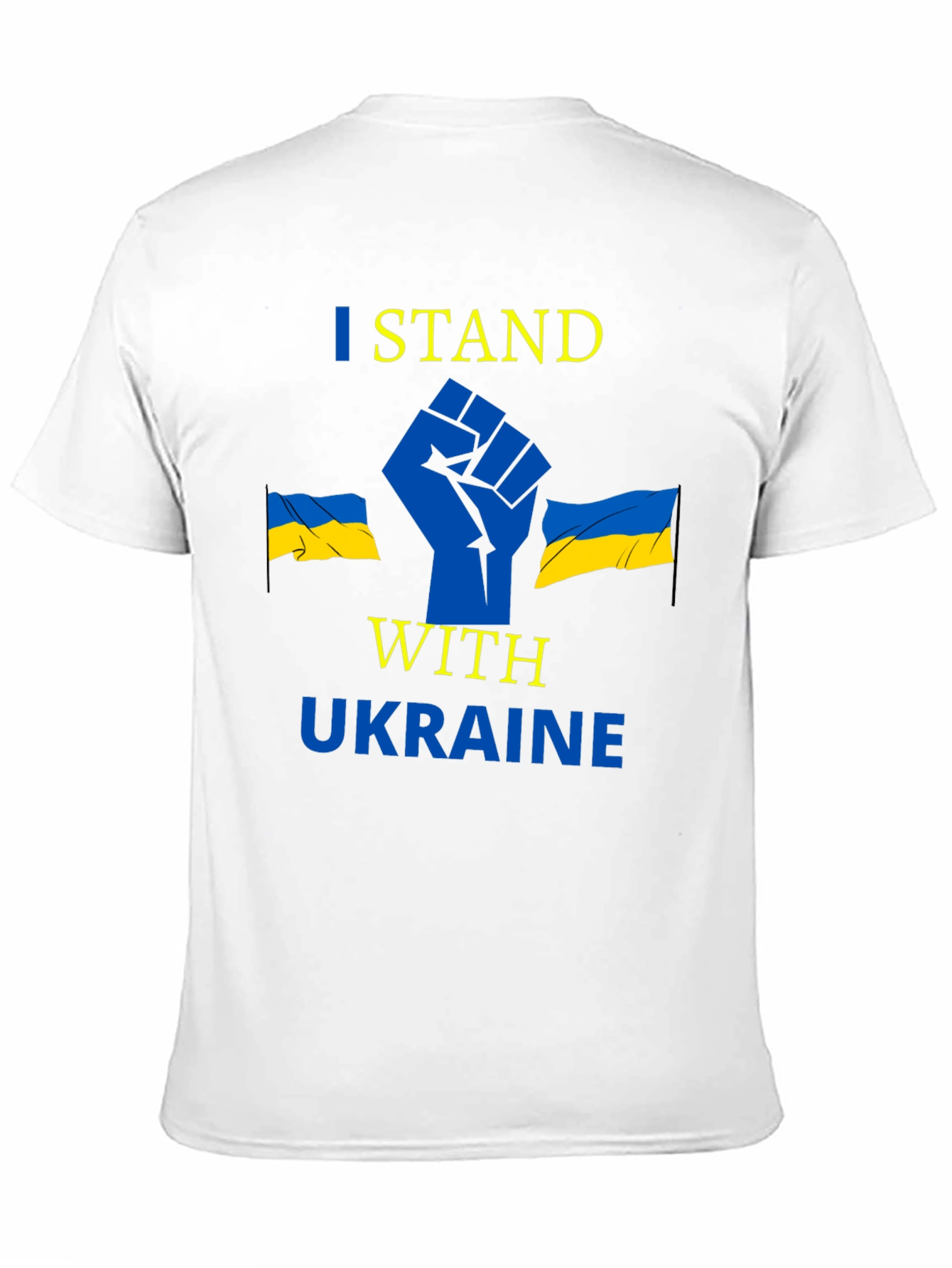 I Stand With Ukraine Black Graphic Tee
