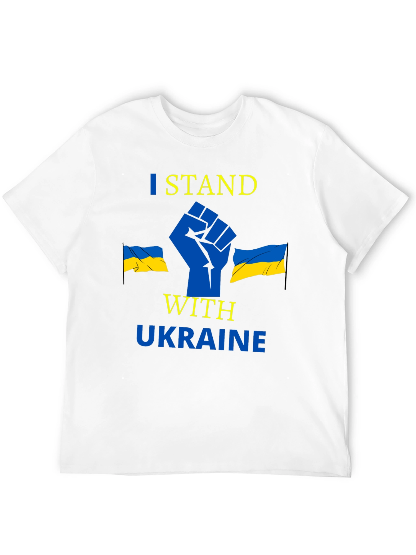 I Stand With Ukraine Black Graphic Tee
