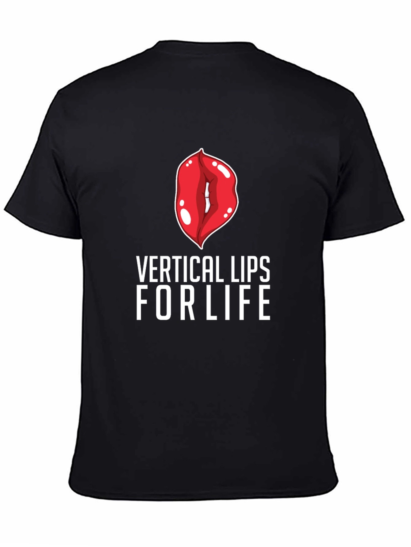 Vertical Lips For Life Graphic Tee