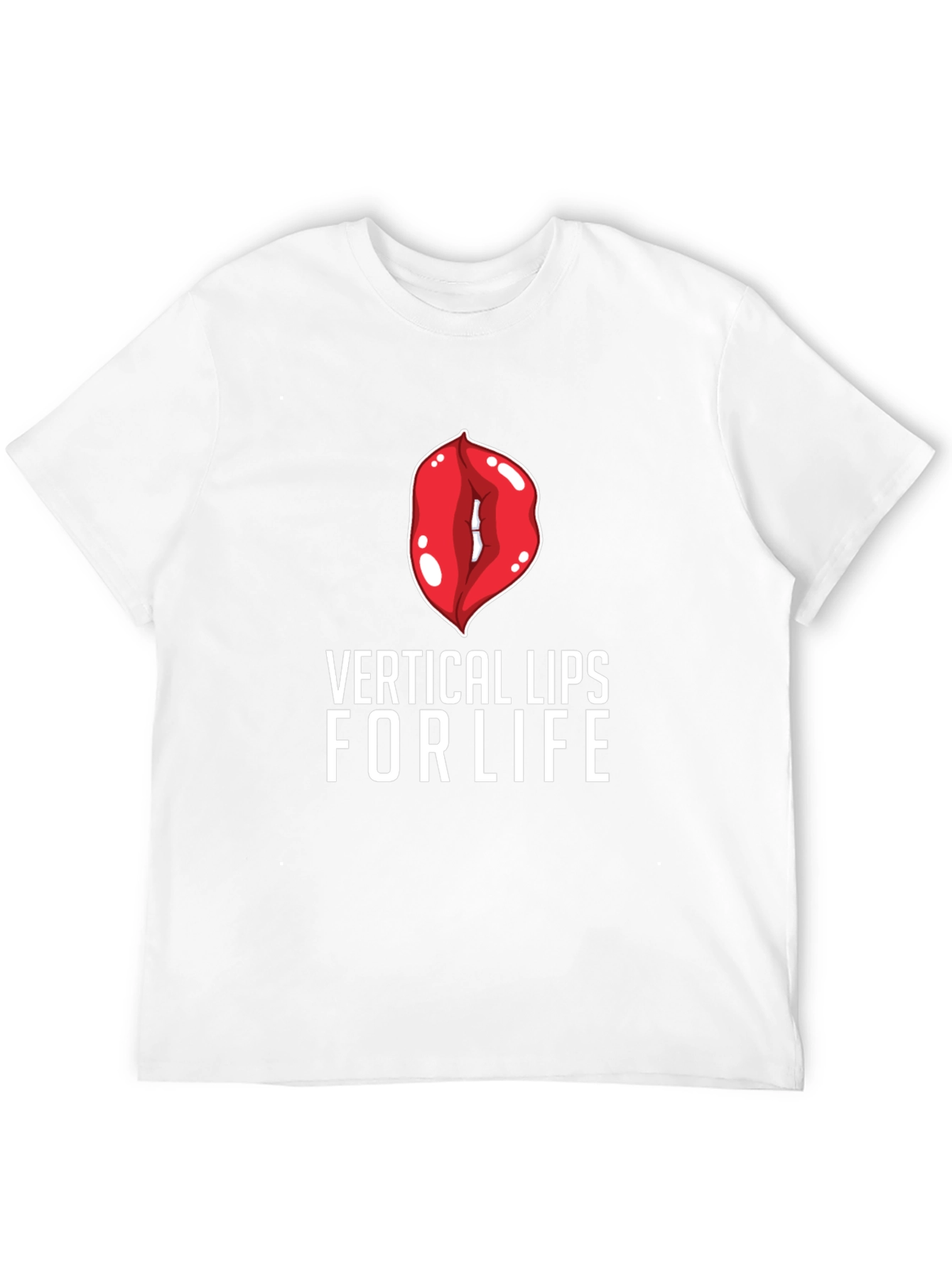 Vertical Lips For Life Graphic Tee