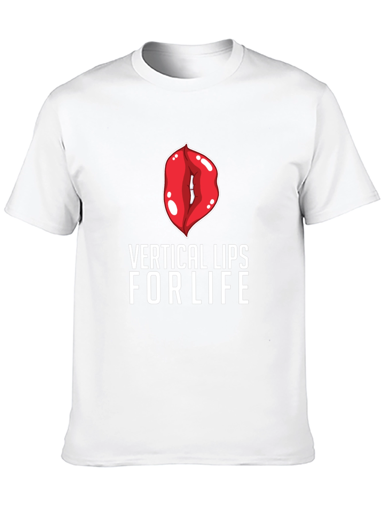 Vertical Lips For Life Graphic Tee