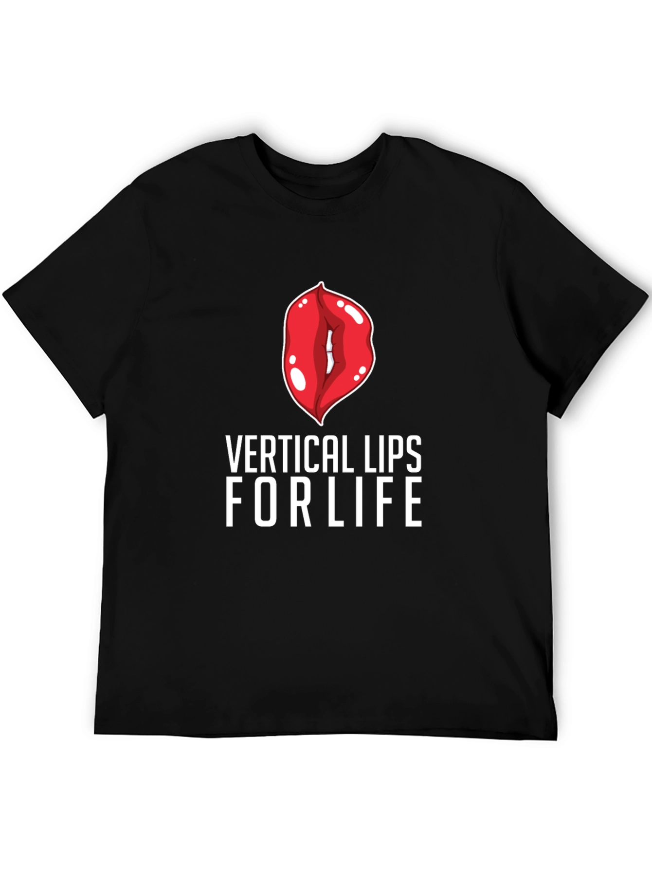 Vertical Lips For Life Graphic Tee