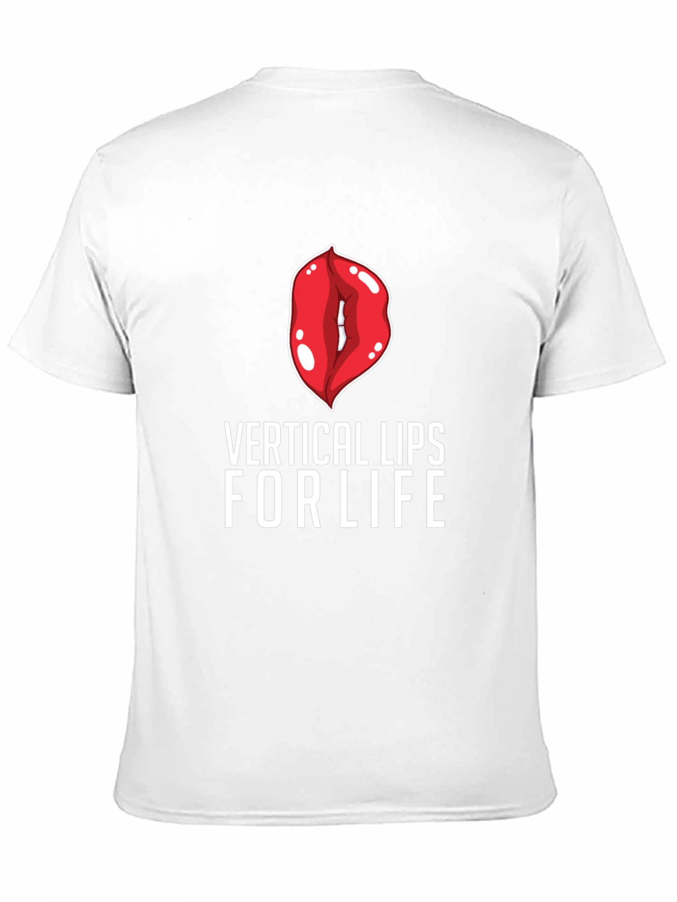 Vertical Lips For Life Graphic Tee