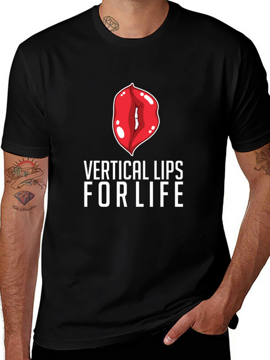 Vertical Lips For Life Graphic Tee