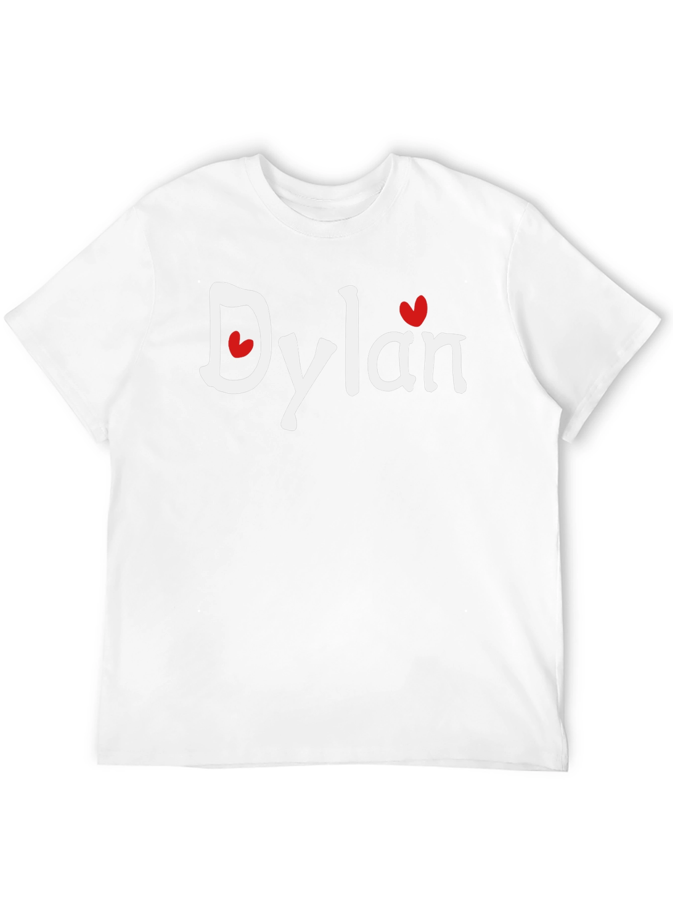 Dylan Heart Graphic Black T-Shirt